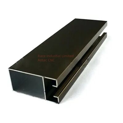 Precision Aluminium Extrusion Profiles Hout Kleur Afwerking Aanpassing Industriële toepassingen